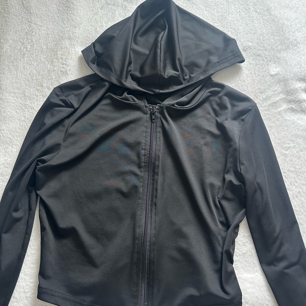 Women's Black Hooded Jacket